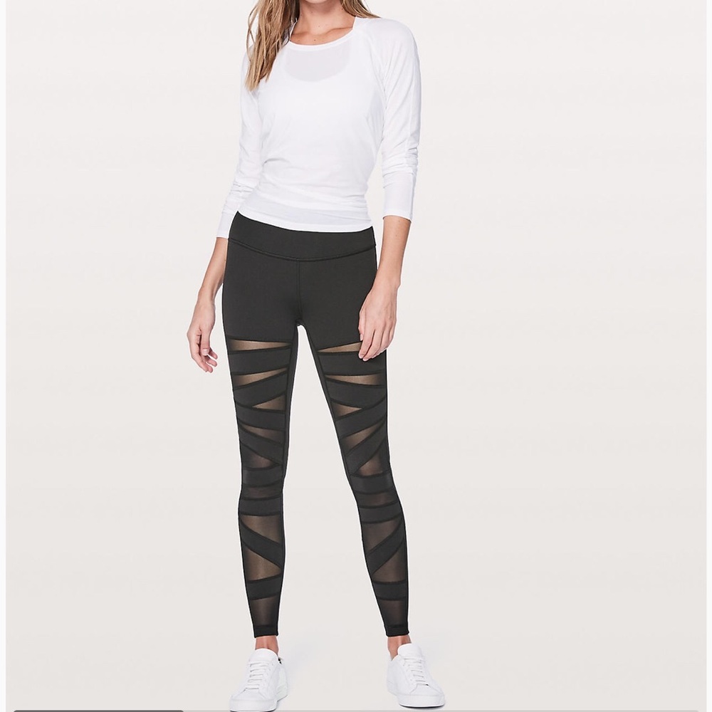 Black Lululemon Mesh Leggings